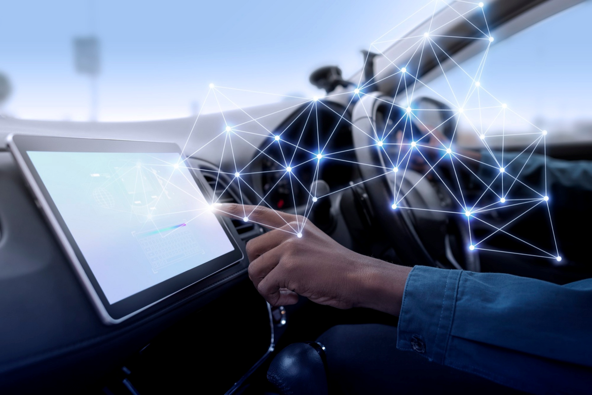 Illustration représentant les technologies automobiles du futur selon Mercedes-Benz